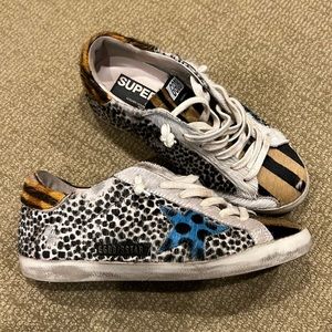 Golden goose superstar size 37 horsy patch EUC GGDB